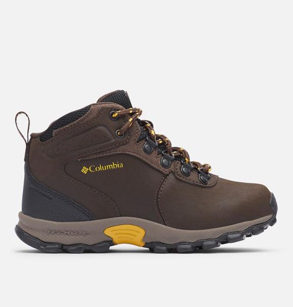 Columbia Boys Hiking Shoes UK Sale - Newton Ridge Shoes Yellow UK-427481